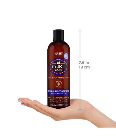 HASK Curl Care Detangling Conditioner - Color Safe Cruelty Free Perfect for All Curls - 355ml - Buy Online on SooperMarket.com