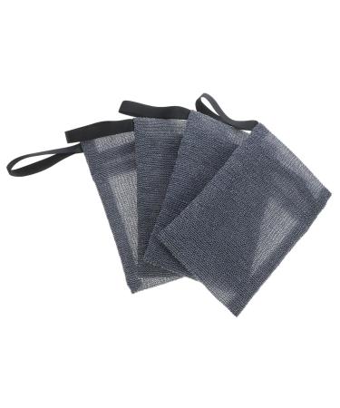 BELLIFFY 4pcs Nylon Soap Soap Bags for Bathroom Soap Bags Soap Pouch