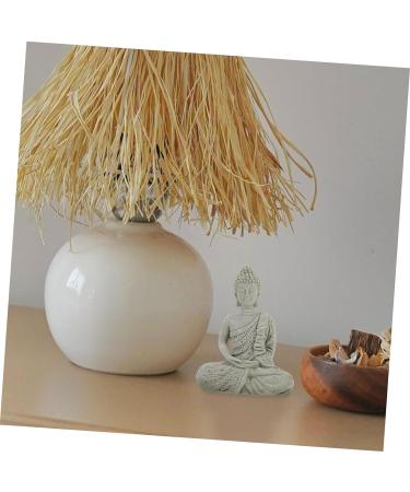 LIFKICH Imitation Stone Buddha Statue Buddhism Statue Buddha Ornaments Miniature Buddha Sitting Buddha Statue Buddha Zen Statue Office Decor Home Decor for Buddhist China Aquarium Resin Picture 2 12.00X8.30X6.00CM - Buy Online on SooperMarket.com