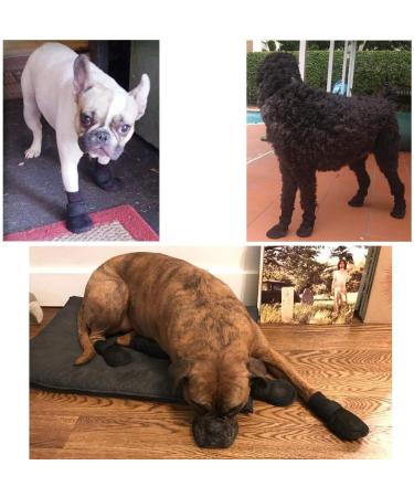 Hipaw Breathable Dog Boots Large - Nonslip Paw Protector for Hardwood Floors | Black | 2.55 insole width - Buy Online on SooperMarket.com