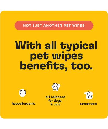 ZOOP Extra-Large Pet Wipes/Towels - Eliminates Whole-Body Odor | Grooming Bath Towels for Dogs & Cats | Fragrance-Free | 10 Count - Buy Online on SooperMarket.com