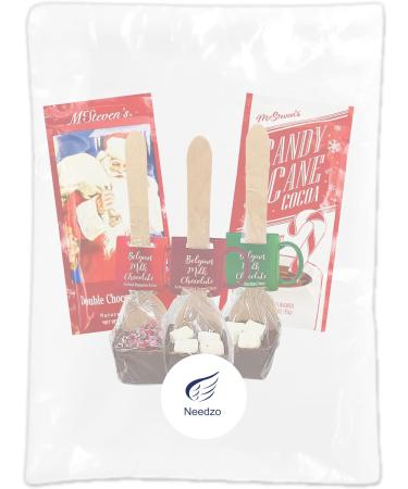 Belgian Milk Chocolate Spoons Individually Wrapped with Mini Dehydrated Marshmallows and Individual Packets of Cocoa Powder Holiday Stocking Stuffers Pack of54 1.25 Ounces Each - Buy Online on SooperMarket.com
