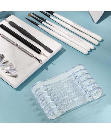 Folpus Nail Art Brush Holder Brushes Rack Nail Art Pen Rest Brush Display Stand for Drawing Pens transparent - Buy Online on SooperMarket.com