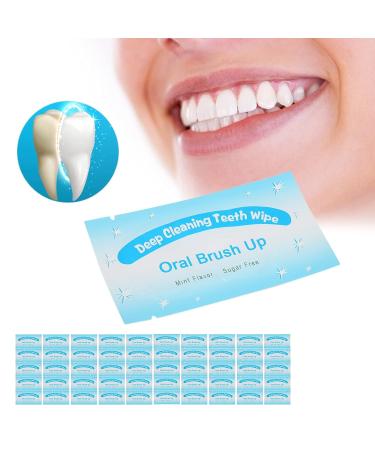 Dental Cleaning Wipes - Disposable Tooth Cleaning Wipes for Travel 50pcs Portable Dirt Removal Wipes - Buy Online on SooperMarket.com