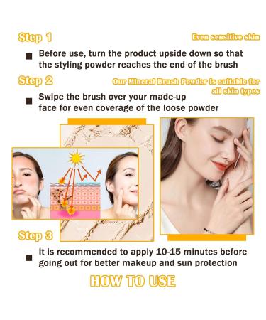Buy SPF 50++ Mineral Sunscreen Setting Powder | Lightweight Matte Translucent Face Powder with Brush | Oil Control & Breathable Concealer - International Shipping Available - Buy Online on SooperMarket.com