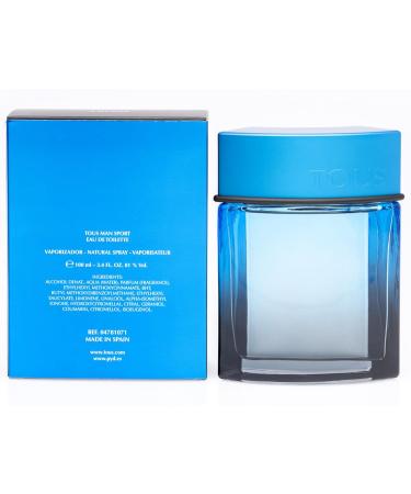 Tous Man Sport Men Eau-de-toilette Spray by Tous 3.4 Ounce Fruity 3.4 Fl Oz (Pack of 1) - Buy Online on SooperMarket.com