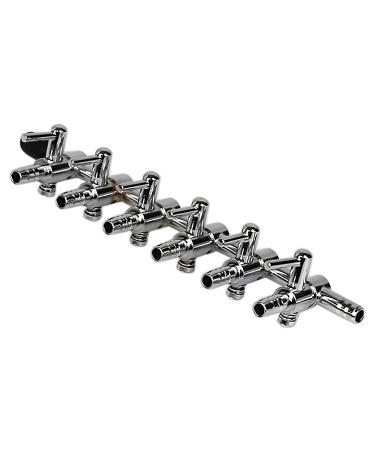 Movoja AQ air aquarium air distributor |6 subject |Continuously regulated |Variants: 2-10 times |Stainless steel |Distributor Air Strom controller Aquariums 6x - connector