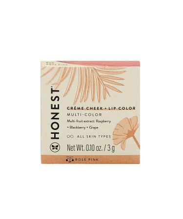 Honest Creme Cheek Blush Plus Lip Color - Rose Pink Women Blush 0.1 oz - Natural Flush for Cheeks and Lips - Buy Online on SooperMarket.com