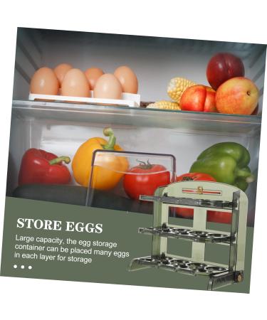 OSALADI Egg Carton Plastic Trays Dispenser Refrigerators Fridge Plastic Eggs Egg Tray Multifunction Roller As Shown2 25X20CM - Buy Online on SooperMarket.com