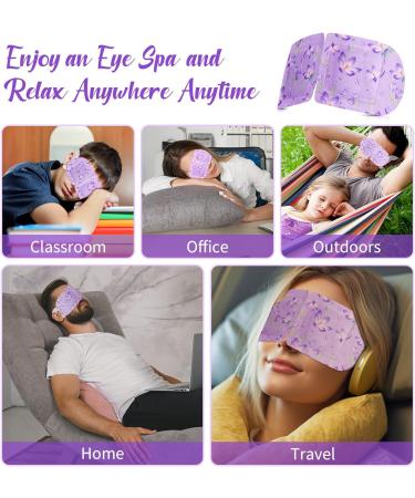 12 Packs Steam Eye Masks for Dry Eyes Lavender Heated Eye Mask Disposable Warm Compress for Eyes Eye Compress Moist Heat Relieve Eye Fatigue for Dark Circles Puffy Eyes - Buy Online on SooperMarket.com