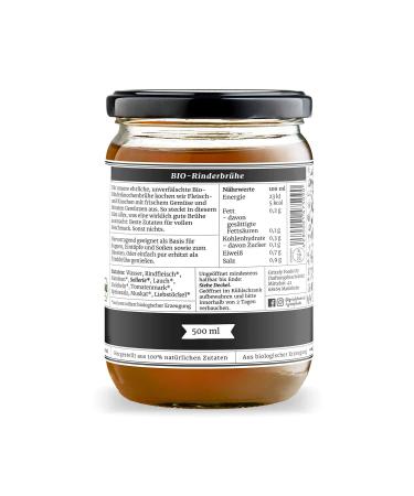 Biological Beef Broth (6x500ml) - Long Cooked Nutritious Bone Broth | Grandpa's Favorite Beef - Buy Online on SooperMarket.com