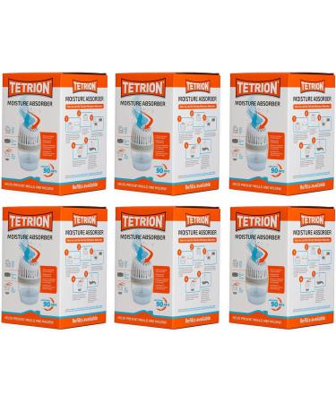 Tetrion moisture absorber-prevents condensation controls moisture improves the air quality-progressive 360 air flow 20 m cover-versatile and simply 630g pack of 6