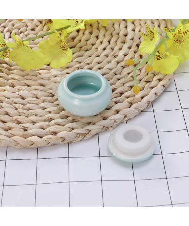 UPKOCH Mini Ceramic Cream Jars for Cosmetics & Toiletries - 4.6X2.7X3.5CM (Blue) - Perfect for Lotion Shampoo & Hand Cream Storage - Buy Online on SooperMarket.com