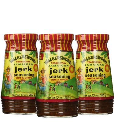 Walkerswood Hot & Spicy Traditional Jamaican Jerk Seasoning  (3 Pack)
