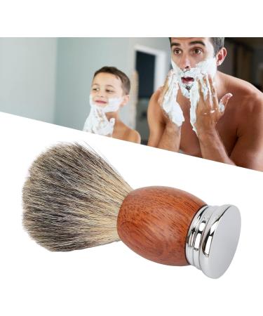 Professional Portable Shaving Brush for Men - Ergonomic Wooden Handle Soft Hair Elegant Design | Ideal for Home & Salon Use - Buy Online on SooperMarket.com