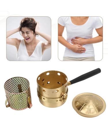 Moxibustion Copper Burner | Thicken Moxa Burner Holder & Box for Waist Neck Knee Pain Relief - Multi-Function Heating Solution - Buy Online on SooperMarket.com