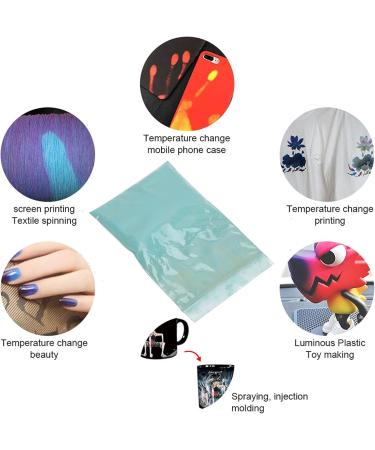 DIY Thermochromic Powder No Radioactivity Color Changing Pigment Powder for Nail Shop for Beauty Salon for Home(Bird green turns orange red Reindeer) - Buy Online on SooperMarket.com