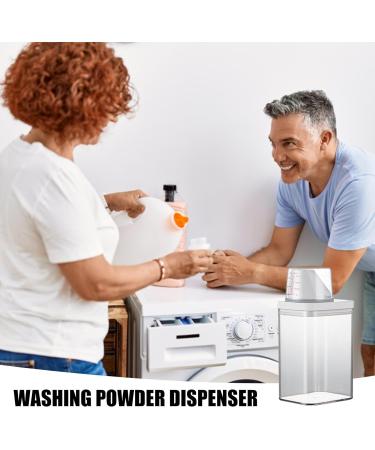 Laundry Detergent Dispenser Washing Powder Storage Detergent Container with Measuring Cup Laundry Powder Container Fabric Softener Box Detergent Dispenser for Bathrooms Toilets 1100ml - Buy Online on SooperMarket.com