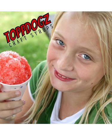 TOPPDOGZ Slush Snow Cone Syrup 1 Litre Cherry slushie slushy snowcone Cherry 1 l (Pack of 1) - Buy Online on SooperMarket.com