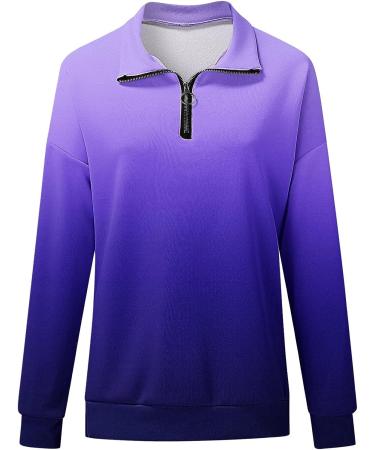 Christmas Women's Color Block Sweatshirt - Purple X-Large | Long Sleeve Crewneck Sweater - Buy Online on SooperMarket.com