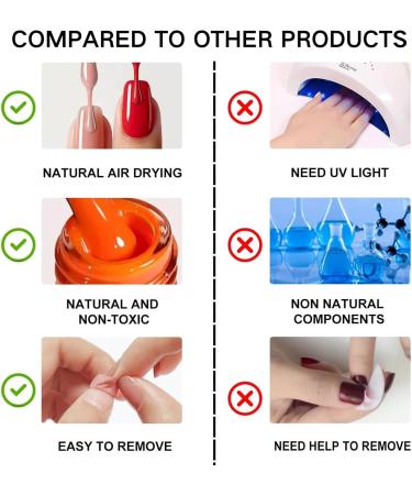 TBeautfave Purple Nail Polish Set Peel Off Nude Nail Varnish Sets Quick Dry & Long Lasting Pink Nail Polish Water Based Natural Nail Varnish Sets for Women DIY Nail Art Set A - Buy Online on SooperMarket.com