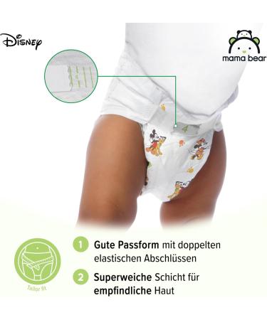 Mama Bear Disney Ultra Dry Diapers Size 4 (8-14 kg) - 84 Count | Premium Quality Diapers for Your Baby - International Shipping Available - Buy Online on SooperMarket.com