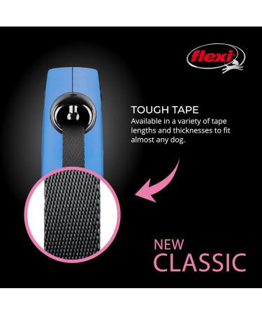 Flexi Classic Insertional Dog Leash - Ergonomic Durable 3m XS Blue - Perfect for Small Dogs - Buy Online on SooperMarket.com