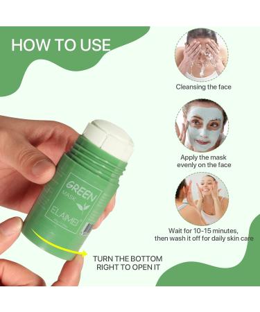 Green Tea Mask Stick - Deep Cleansing Moisturizer for All Skin Types | Refresh & Revitalize Your Skin - Buy Online on SooperMarket.com