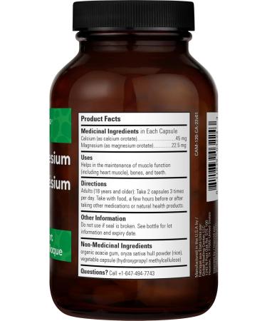 Global Healing Calcium & Magnesium Supplement - Maximum Absorption To Support Healthy Bones and Teeth - 120 Capsules - Buy Online on SooperMarket.com