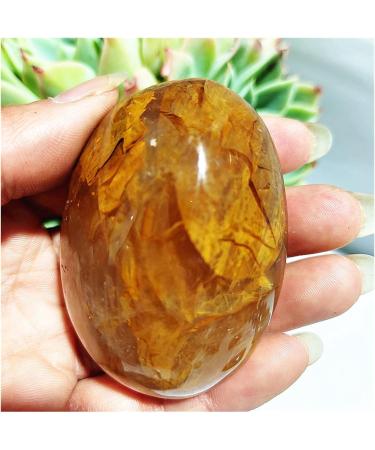 Natural Crystal Rough High Puality Natural Stone Yellow Hematoid Quartz Crystal Palm Home Decoration Meditate and Crystals (Color : 80-90g Size : 1pc) 1pc 80-90g - Buy Online on SooperMarket.com