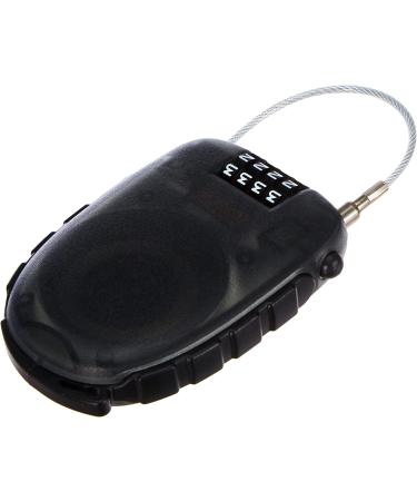 M-Wave 230051 Locknroll Cable Lock - 90cm Steel Bicycle Lock with 4-Digit Personal Security Code - Universal Padlock for Enhanced Security - Black - Buy Online on SooperMarket.com