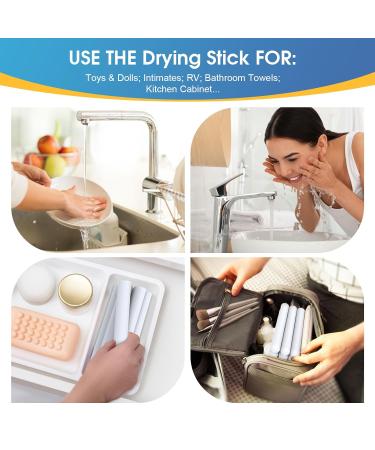 NUHUi 5 Pack Large Drying Sticks - Reusable Desiccant Block Dehumidifier Rods for Keeping Toys Dry | Effective Moisture Absorbers - Ideal Gift - Buy Online on SooperMarket.com