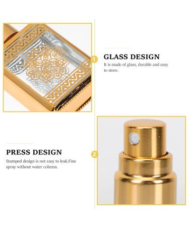 FRCOLOR 4PCS Refillable Travel Perfume Bottles - Mini 0.5oz Golden Perfume Spray for International Shipping - Buy Online on SooperMarket.com
