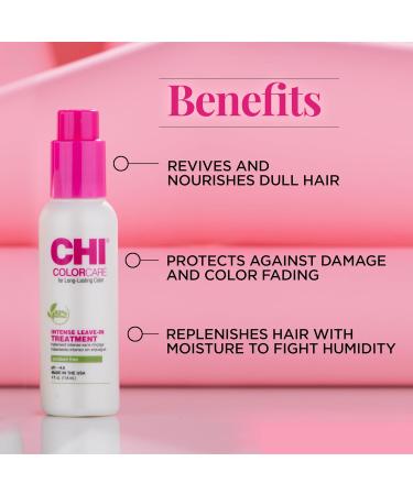 CHI ColorCare Intense Leave-In Treatment | Nourish Dull Hair Sulfate & Paraben Free Cruelty-Free 4 Oz - International Shipping Available - Buy Online on SooperMarket.com