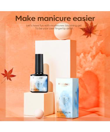Modelones Blooming Gel Nail Polish Kit - 15ml Clear Marble Floral & Watercolor Nail Art Accessories for Stunning Designs - International Shipping - Buy Online on SooperMarket.com