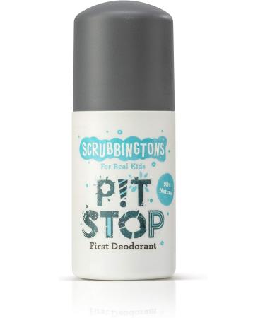 Scrubbingtons Pit Stop Childrens Natural First Deodorant Kids Deodorant for Boys and Girls Quick Drying Kids Deodorant Aluminium and Alcohol Free Suitable for Sensitive Skin 4 x 50ml 50 ml (Pack of 4) - Buy Online on SooperMarket.com