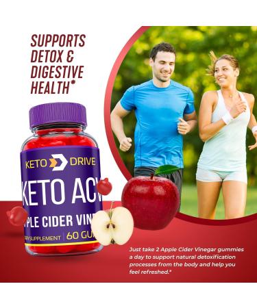 (2 Pack) Keto Drive ACV Gummies - Vegan Formula with Apple Cider Vinegar and Vitamin B12 for Weight Loss - 120 Gummies - Buy Online on SooperMarket.com