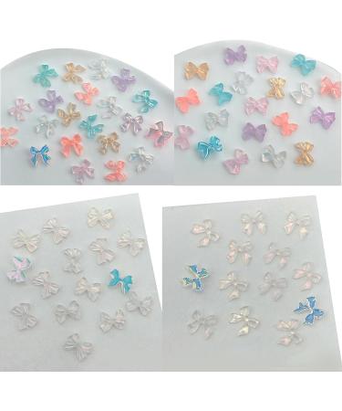Simple Bowknot 3D Resin Ribbon Bows Manicures Accessories Supplies Resin Bows Decorations - Buy Online on SooperMarket.com