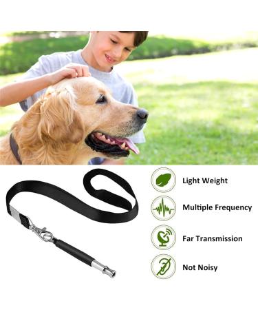 ICOUVA Dog Whistle 2 Pack Professional Ultrasonic Dog Training Whistle With Lanyard Neck Strap Training Assistant for Recall and Barking Control - Buy Online on SooperMarket.com