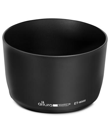 (Canon ET-65III Replacement) Altura Photo Lens Hood for Canon EF 85mm f/1.8 USM, EF 100mm f/2.0 USM, EF 135mm f/2.8 SF, EF 100-300mm f/4.5-5.6 USM Lenses
