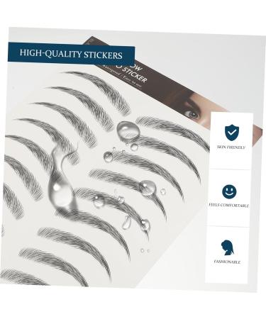 FOYTOKI Black Eyebrows 10pcs Imitation Eco Eyebrow Sticker Stickers Waterproof Hair Eyebrows Beauty Eyebrow Stickers 4d - Buy Online on SooperMarket.com