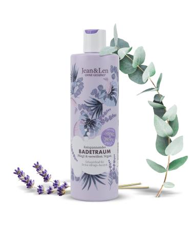 Jean & len relaxing bathing dream eucalyptus & lavender bathing foam with creamy texture filled with nourishing ingredients bathing additive without parabens silicones & microplastics vegan 400 ml eucalyptus & lavender 400 ml (1 Pack)