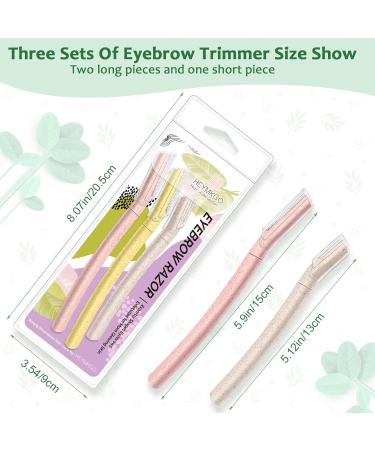 HEYMKGO Biodegradable Eyebrow Razor for Women - Easy Dermaplaning Tool for Exfoliating & Smoothing Face Hair - Buy Online on SooperMarket.com