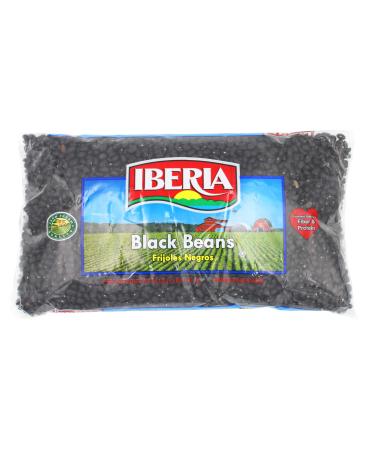 Iberia Black Beans, Dry Beans 4 lbs, Bulk Dry Black Beans Bag, Fiber & Protein Source, Farm Fresh# 1 Grade Black Beans