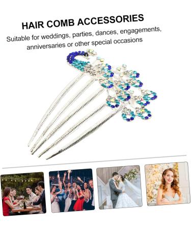 MUSISALY Diamond Phoenix Hair Comb Bride Hair Clip Rhinestone Barrette Comb Flower Girl Hair Clip Hair Combs for Women Bridal Headpieces for Wedding Flower Girl Barrette Wedding Hair Alloy - Buy Online on SooperMarket.com