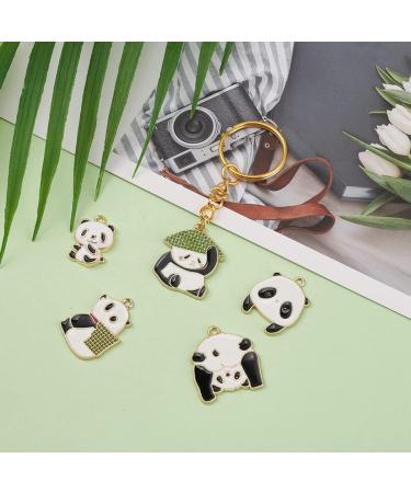 2 Boxes Panda Bamboo Pendant Keychain for Keys Animal Pendant Keychain Key Chain Making Supplies Bag 0.2X2.4X2.7CMx3pcs As Shownx3pcs - Buy Online on SooperMarket.com