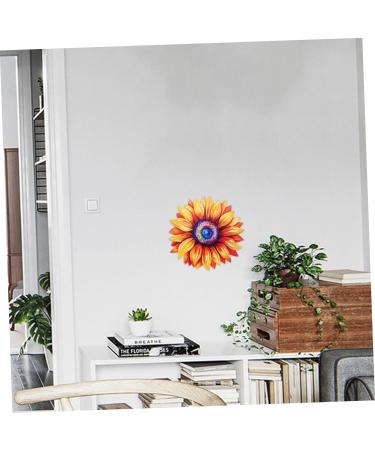 PRETYZOOM Sunflower Art Decor Iron Sunflower Hanging Ornament Sunflower Wall Decor - Buy Online on SooperMarket.com