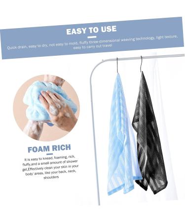 Healeved Bath Towel Back Scrubber Set - Exfoliating Body Spa Towels for Clean and Smooth Skin - 2pcs - Buy Online on SooperMarket.com
