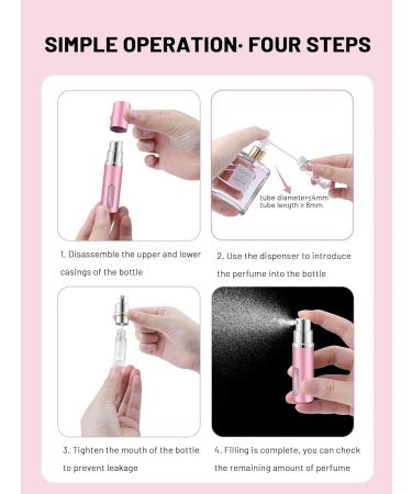 BELEVO Travel Perfume Atomiser Refillable 3 Pcs Perfume Travel Bottle For Toiletries 5 Ml Refillable Perfume Bottle Mini Spray Bottle Suitable For Men And Women Travel Essentials 3pcs - Buy Online on SooperMarket.com