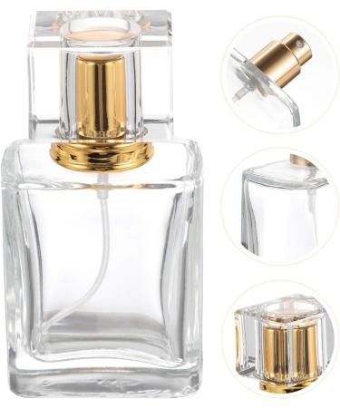 OSALADI Refillable Perfume Spray Bottle - Empty Glass Atomizer for Travel - Golden Perfume Bottle - Buy Online on SooperMarket.com